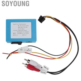 Soyoung Fiber Optic Box Decoder  ABS Easy Installation High Strength Fiber Decoders  Scratch Impact Resistant Professional  for Car Stereo