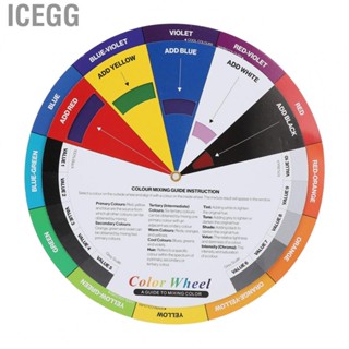 Icegg Color Mixing Guide  Tattoo Color Wheel Clear  for Art for Tattooist