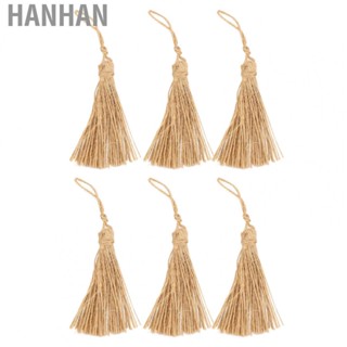 Hanhan Natural Jute Tassels Craft Tassels Natural Jute for Curtain