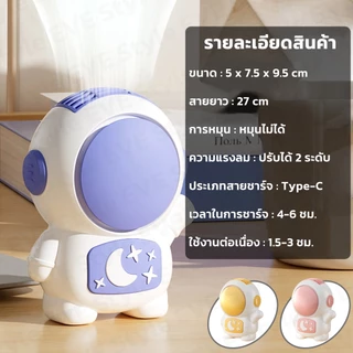พัดลมคล้องคอ พัดลมมินิ หลากหลายแบบ ปรับลมได้ หมุนได้ พร้อมส่ง จากไทย
