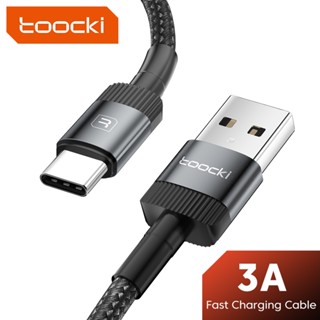 Toocki 3A USB Type C Date สายเคเบิลชาร์จเร็ว QC3.0 USB-C ส่งข้อมูล