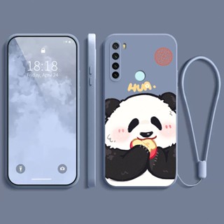 เคส xiaomi redmi note 8 เคส กรณีโทรศัพท์นิ่มรูปแบบหมีแพนด้าโชคดี