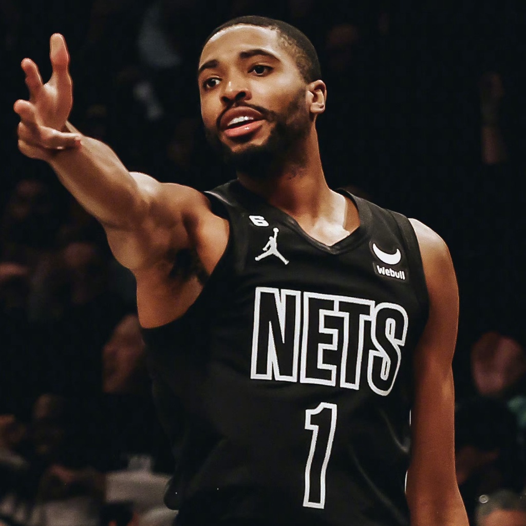 พร้อมส่ง เสื้อกีฬาบาสเก็ตบอล ลาย NBA No.1 Mikal Bridges 22-23 Season Brooklyn Nets Jersey สําหรับผู้ชาย
