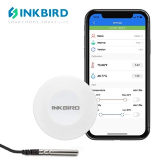 Inkbird IBS-TH1 เครื่องบันทึกอุณหภูมิความชื้น บลูทูธ พร้อมโพรบ