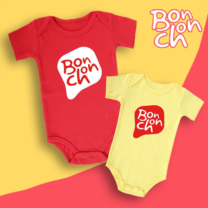 Haginbaby Food Themed BONCHON Milestone Monthary Baby Onesie ชุดรอมเปอร์ผ้าฝ้าย 100%