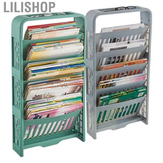 Lilishop Classroom Bookshelf  Stable Placement Organizing  Storage Shelf  for Students