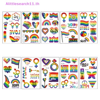 Alittlesearch11 สติกเกอร์รอยสักชั่วคราว LGBT กันน้ํา ลอกออกได้