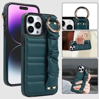 Soft Pu Leather Case for iPhone 12 Pro Max 12mini เคสโทรศัพท์ แบบนุ่ม Wristband iPhone 11 Pro Max Phone Cover เคสไอโฟน11