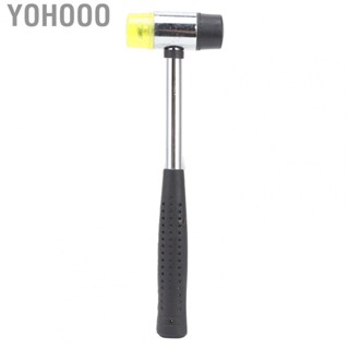 Yohooo Double Head Mallet  Thread Embedded Rubber Hammer Wear Resistant  for Installation