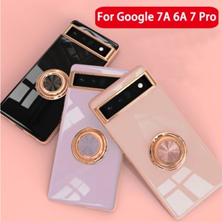 Luxury Phone Case For Google Pixel a7 7A7 pro 6A 7 a Plating Shockprof Shell Protect Cover