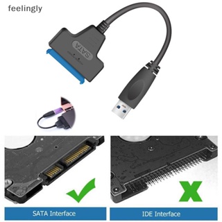 {FEEL} สายเคเบิลอะแดปเตอร์แปลงฮาร์ดดิสก์ไดรฟ์ SSD USB 2.0 เป็น SATA 22 Pin สําหรับแล็ปท็อป
 {feelingly}