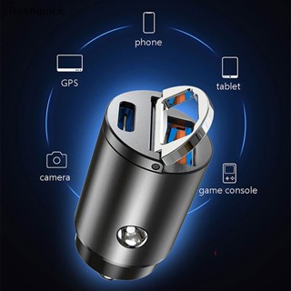 Flashquick 30W Mini USB C Car Charger PD QC 3.0 อะแดปเตอร์ชาร์จเร็วมาก สําหรับ Xiaomi Nice