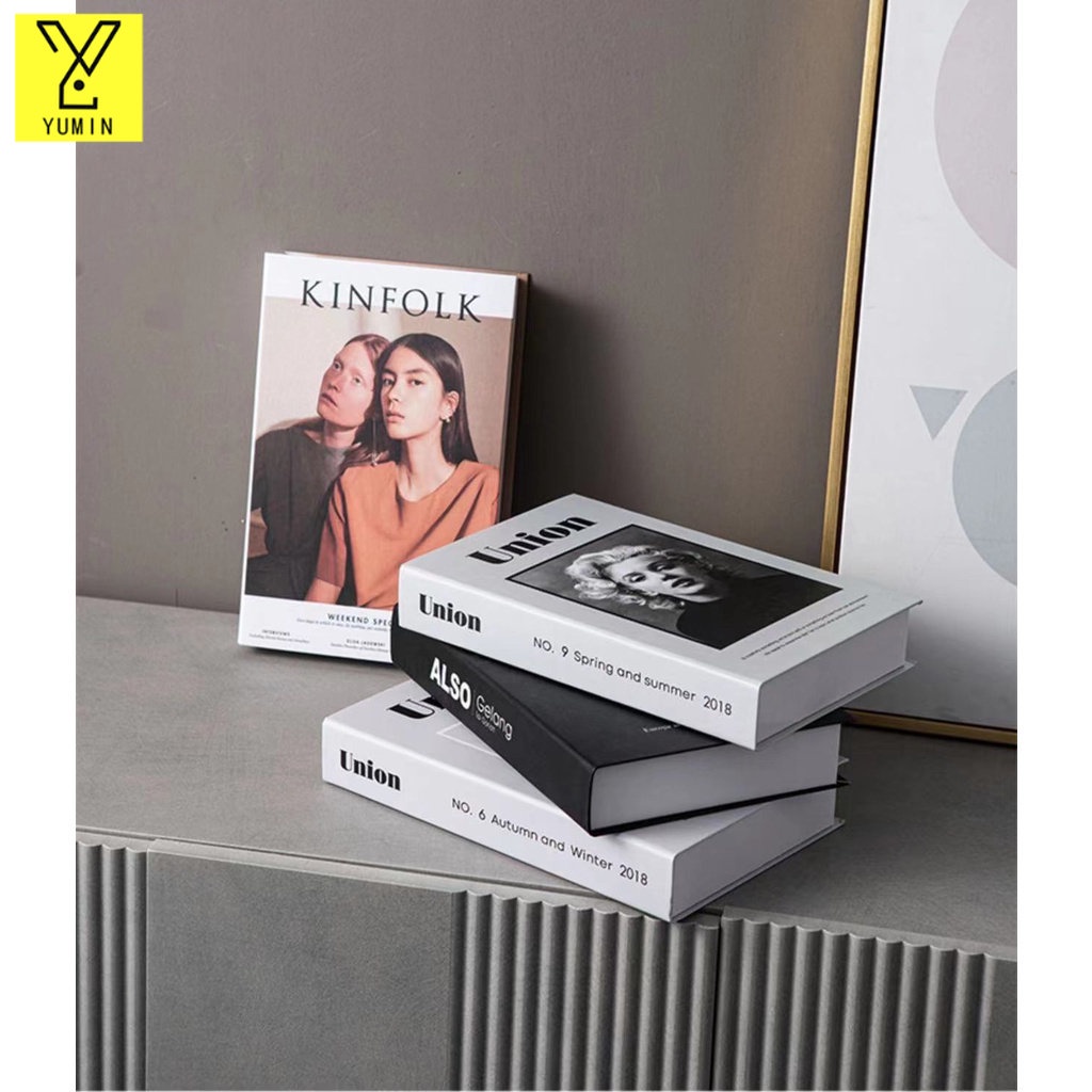 หนังสือปลอม หนังสือตกแต่ง หนังสือตั้งโชว์ลอมตกแต่งบ้านหนังสืหนังสือลอมตกแต่งบ้าน คัดลาย ขอบโค้ง​ คุณภาพดี ​หนังสือถ่ายรู