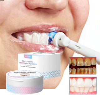 Jaysuing 7 Days Teeth Whitening Powder Cleaning Brightening White Gums Cleaning Teeth Care Oral Care Breath Removal Home Care puueqg