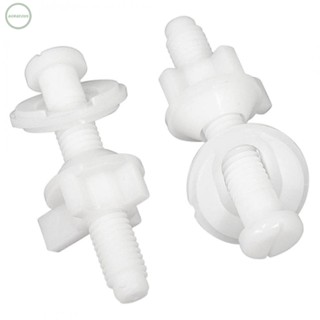 GORGEOUS~Toilet Seat Repair Screws Kit Bottom Hinges Screws Seat Toilet 2pcs Bathroom Kit