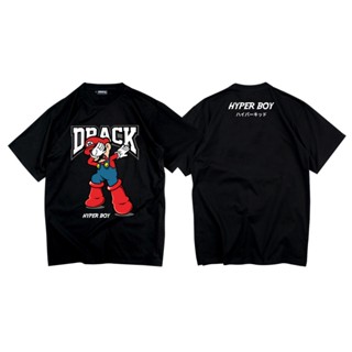 DRACK - HYPER BOY สีดำ เสื้อยืดคอกลม