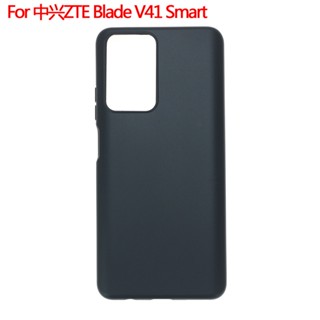 Zte Blade V41 เคสอัจฉริยะ สีดํา ใส นิ่ม TPU ซิลิโคน ด้านหลัง