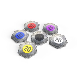 Western legends: Metal Faro Bid Markers