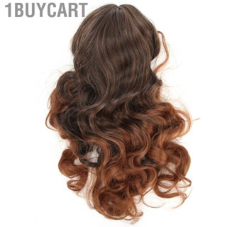 1buycart Wavy Wig  Curly Long Hair Natural Middle Part Soft for Parties