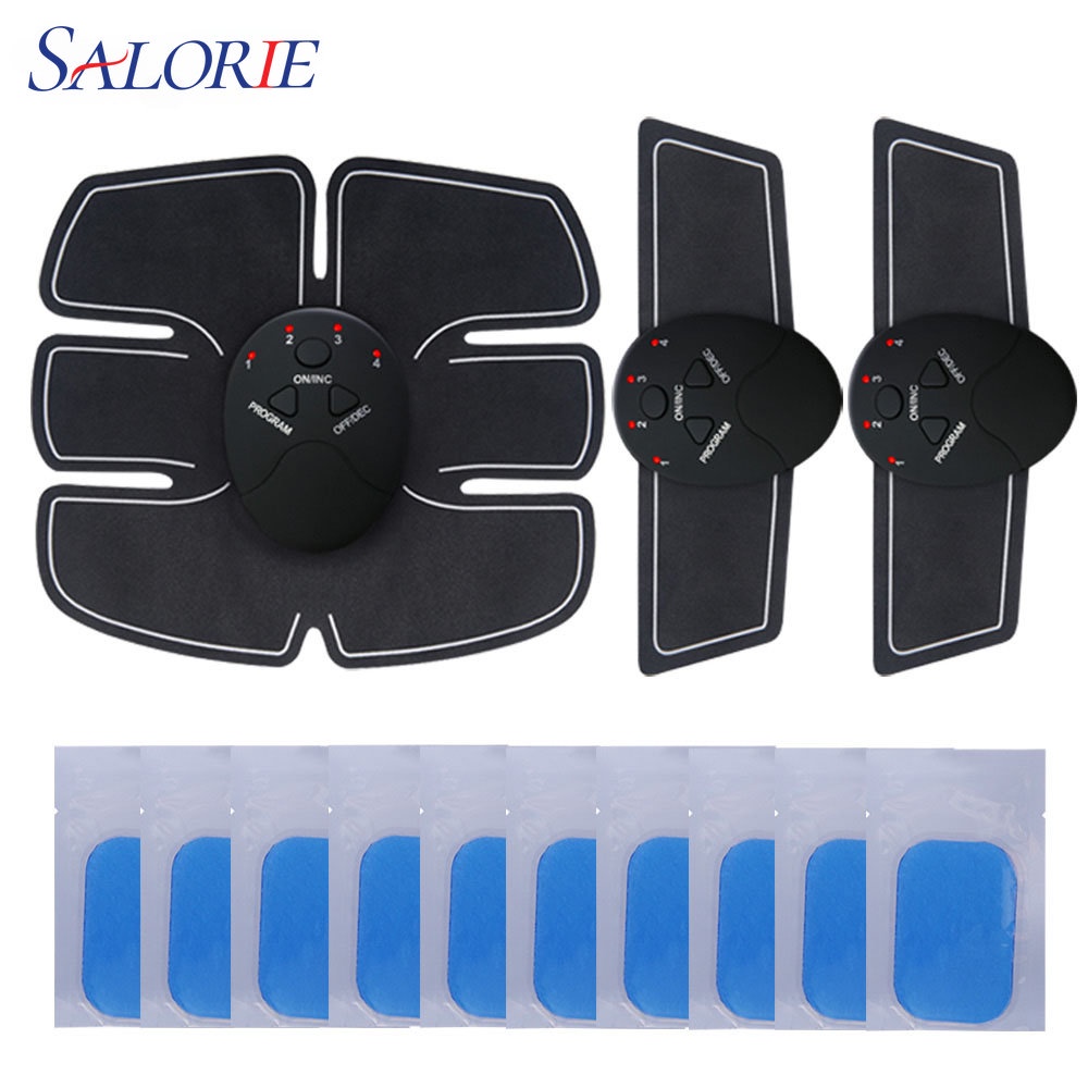 Salorie เครื่องกระตุ้นกล้ามเนื้อไฟฟ้า ABS สําหรับลดน้ําหนักกล้ามเนื้อแขน หน้าท้อง