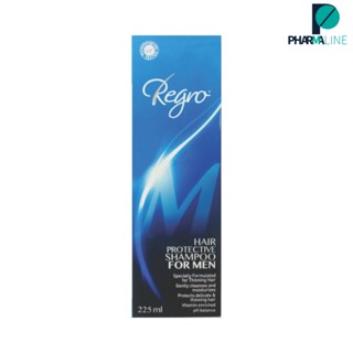 Regro Hair Protective Shampoo for Men รีโกร แชมพูสำหรับผู้ชาย 225 ml. แพค 1 ขวด [PLine]