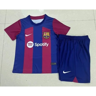 เสื้อกีฬาแขนสั้น ลายทีมชาติฟุตบอล Barcelona 2324 ชุดเหย้า