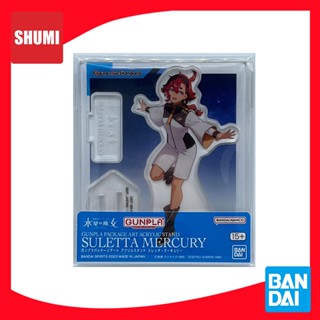 Bandai GUNPLA PACKAGE ART ACRYLIC STAND MOBILE SUIT GUNDAM THE WITCH FROM MERCURY SULETTA 4573102656070 D1