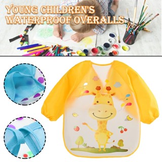 Long Sleeve Bibs Waterproof Sleeved Bib Weaning Bib Smock Bibs Baby Eating Apron