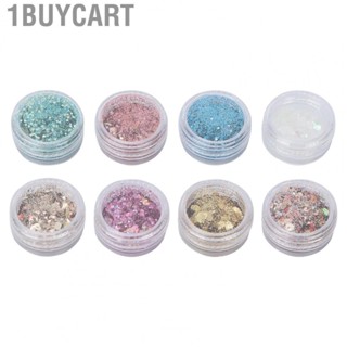 1buycart 8 Boxes/Set Nail Art Sequins DIY Craft Nail Glitter Flakes Nail Art Decoration Accessories B