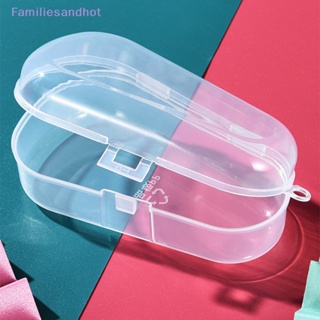 Familiesandhot&gt; กล่องเก็บช้อน เด็ก บนโต๊ะอาหาร เคสใส เด็ก ซิลิโคน ช้อน กล่องอาหาร เกรด PP เดินทาง กล่องภาชนะดี