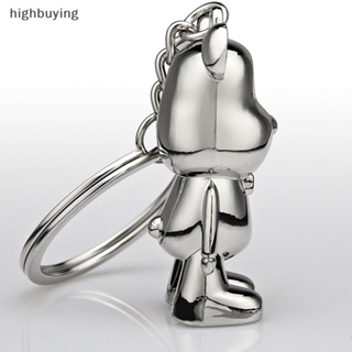 [highbuying] พวงกุญแจโลหะ รูปหมี สร้างสรรค์ สําหรับห้อยกระเป๋า กุญแจรถยนต์