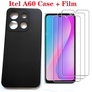 ใหม่ พร้อมส่ง เคสป้องกันกล้อง พร้อมฟิล์มกระจกนิรภัย สําหรับ Itel A60 2023