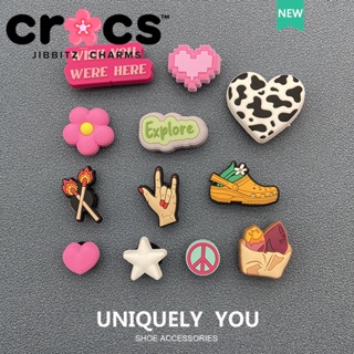 Jibbitz crocs charms หัวเข็มขัดรองเท้า อุปกรณ์เสริมรองเท้า สาวหวาน ซีรีส์ การ์ตูนน่ารัก หัวเข็มขัดตกแต่ง