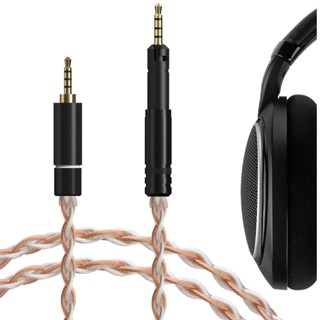 Geekria Apollo 5N สายสัญญาณเสียง ทองแดง เงิน 2.5 มม. แบบเปลี่ยน สําหรับ Sennheiser HD-599 579 569 559 558 HD-560 S Audiophile (4 ฟุต 120 ซม.)