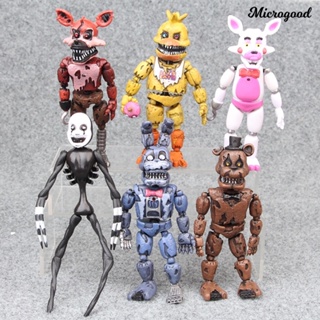 Mig Five Nights ตุ๊กตาฟิกเกอร์ มีไฟ LED ถอดออกได้ ของเล่นสําหรับเด็ก