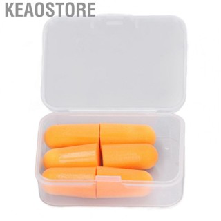 Keaostore Foam Earplug   Blocking 6pcs Soft Flexible Portable Noise Cancelling for Travel