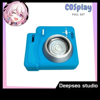 Deepsea studio [Quick delivery in stock]Honkai: Star Rail March 7th Cosplay Props: 3D Camera and Pink Wig for Girls - Convenient and Comfortable to Wear