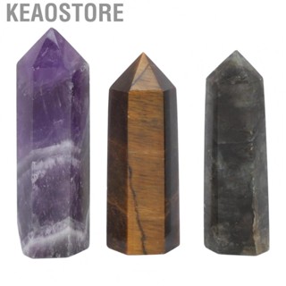 Keaostore Healing Wand Set Amethyst Tiger Eye Chakra Energy Balancing  Meditation