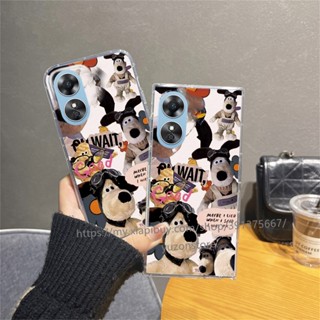 ใหม่ เคสโทรศัพท์มือถือแบบนิ่ม กันกระแทก ลายการ์ตูนสุนัข สําหรับ OPPO A98 A78 A17 A17k A77s A77 A57 A96 A76 A16 4G 5G เคส Phone Case