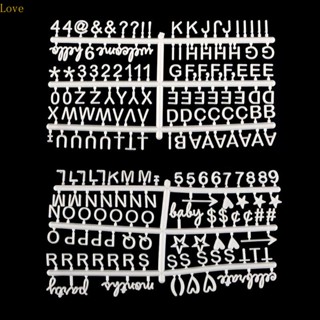 แผ่นบอร์ดสัญลักษณ์ตัวอักษร Love Symbols Felt Letter Board วัสดุ PP เปลี่ยนตัวอักษรได้