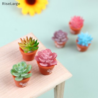 [RiseLarge] ดอกไม้จิ๋ว 1/12 สําหรับตกแต่งบ้านตุ๊กตา 6 ชิ้น