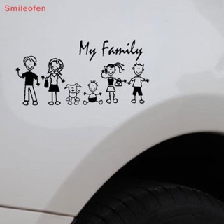 [Smileofen] สติกเกอร์ติดหน้าต่างรถยนต์ ลายครอบครัว สุนัข แมว แม่ ใหม่