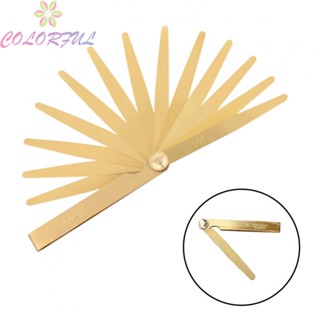 【COLORFUL】Feeler Gage Brass Engineers Feeler Gauge High Precision Measure Tool Metric