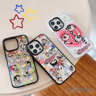 เคสโทรศัพท์มือถือ TPU นิ่ม ป้องกันรอยขีดข่วน ลายการ์ตูน Powerpuff Girls น่ารัก สําหรับ iPhone 14 Pro Max 11 13 12Pro