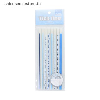 Shine สติกเกอร์ฉลาก ลายเส้นหยัก สีพื้น สําหรับติดตกแต่งสมุดภาพ เครื่องเขียน 160 แผ่น