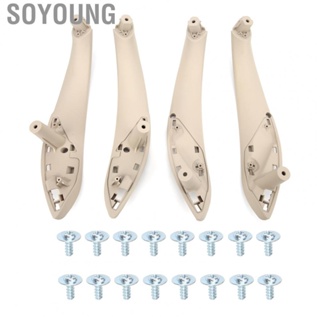 Soyoung Door Panel Handle  Front Pull Beige Color 4Pcs for Rear Left And Right Position 3 Series F30 2011‑2015