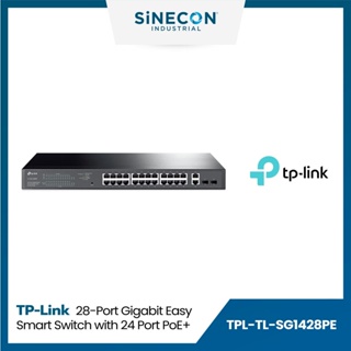 มีบริการส่งด่วนภายในวัน - TP-Link รุ่น TL-SG1428PE 28-Port Gigabit Easy Smart PoE Switch with 24-Port PoE+ By Sinecon