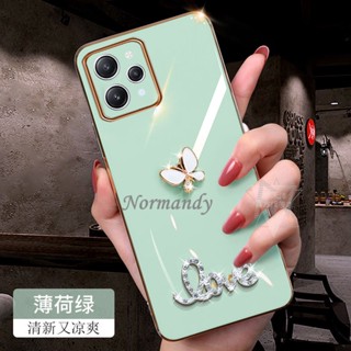 พร้อมส่ง เคสโทรศัพท์มือถือแฟชั่น แบบนิ่ม กันกระแทก ลายผีเสื้อ 3D สําหรับ Xiaomi 13 Ultra Redmi 12 4G Note 12S A2+ Plus 4G 5G 2023