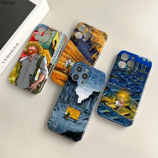 VIVO V25 V23 V20 S1 T1 Pro 5G เคสวีโว่ สำหรับ Case Cartoon Van Gogh เคส เคสโทรศัพท์ เคสมือถือ Full Cover Hard Phone Cases Casing