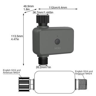 ก๊อกน้ําสปริงเกลอร์ ใช้แบตเตอรี่ IP55 บลูทูธ กันน้ํา กันฝน สําหรับสวนกลางแจ้ง